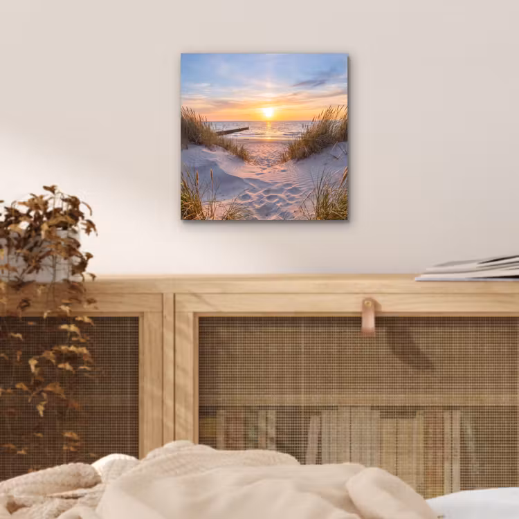 Aluminium schilderij - Strand - Zonsondergang - Natuur - Landschap — 4