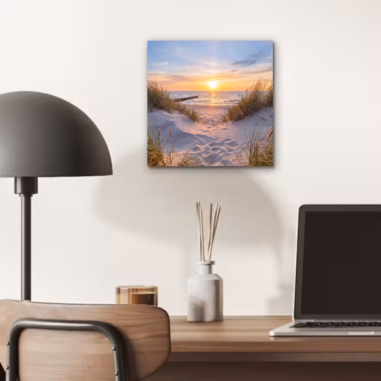 Aluminium schilderij - Strand - Zonsondergang - Natuur - Landschap — 6