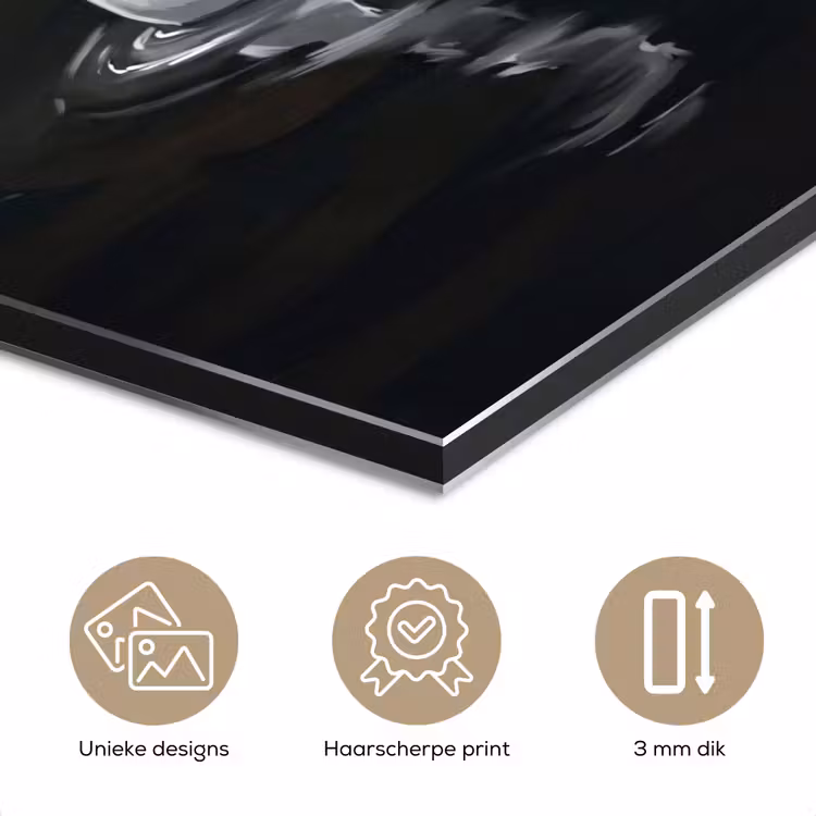Aluminium schilderij - Zwaan - Water - Natuur - Realistisch - Wit — 7