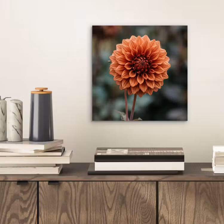 Aluminium schilderij - Dahlia - Bloem - Natuur - Sfeervol — 2