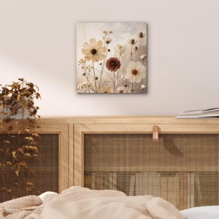 Aluminium schilderij - Wilde bloemen - Botanisch - Vintage - Natuur - Rustiek — 4