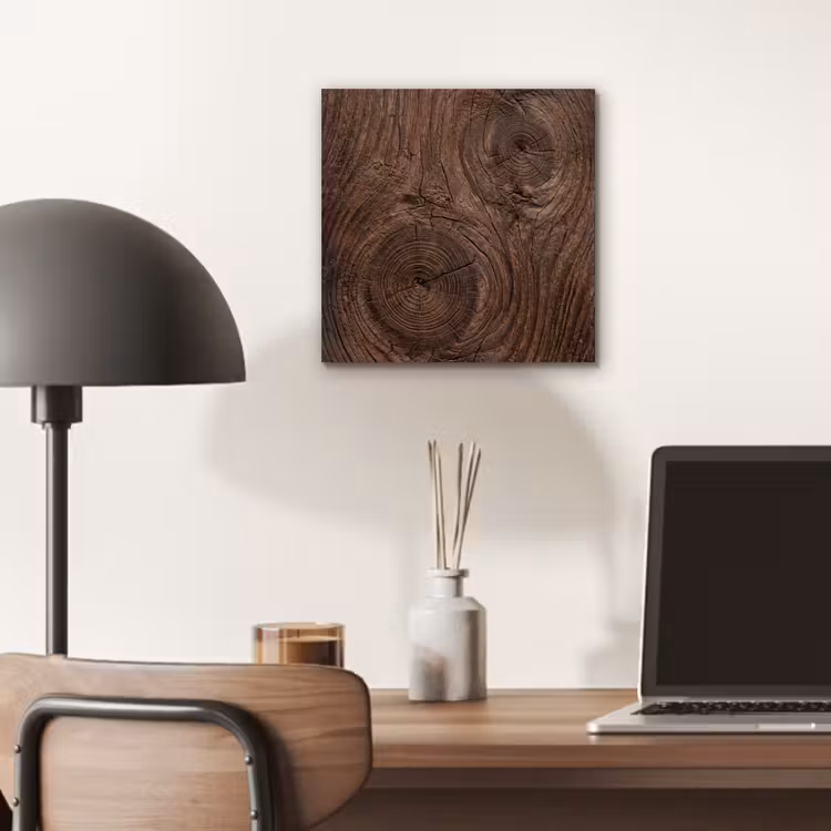 Aluminium schilderij - Houtnerf - Textuur - Patroon - Bruin - Rustiek — 6