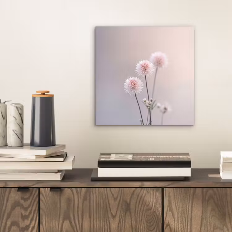 Aluminium schilderij - Bloemen - Bollen - Roze — 2