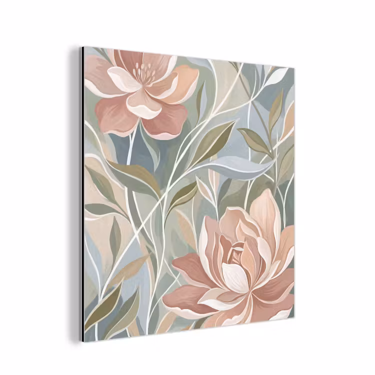 Aluminium schilderij - Elegant - Romantiek - Roze — 1