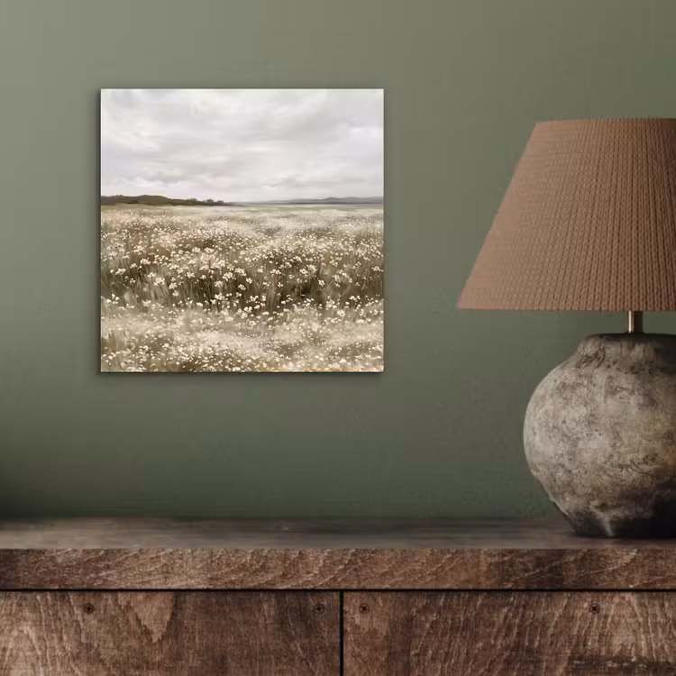 Aluminium schilderij - Illustratie - Landschap - Wit — 3