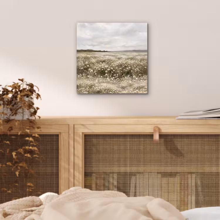 Aluminium schilderij - Illustratie - Landschap - Wit — 4