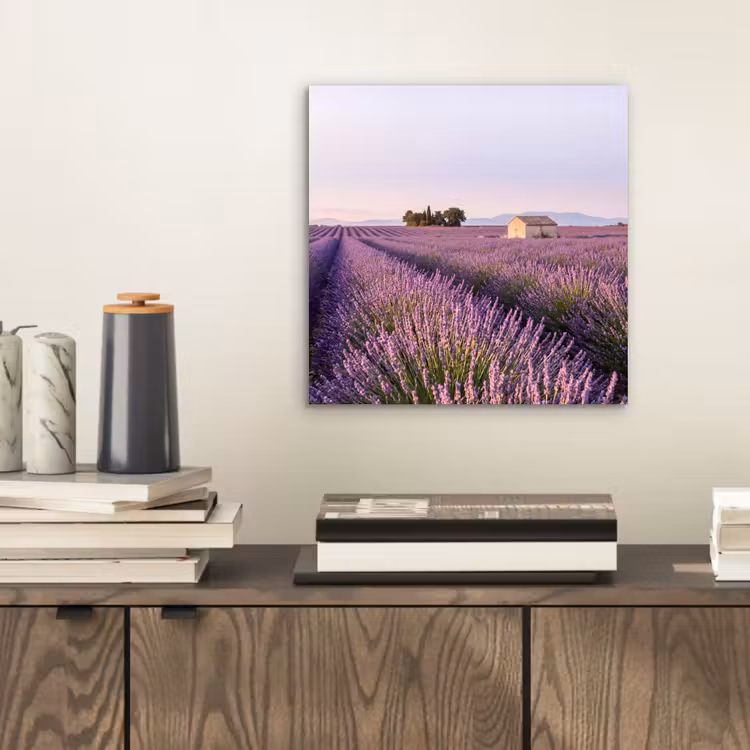 Aluminium schilderij - Lavendel - Landschap - Sereen - Paars — 2
