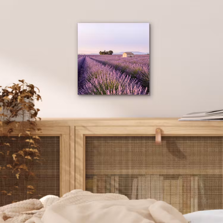 Aluminium schilderij - Lavendel - Landschap - Sereen - Paars — 4
