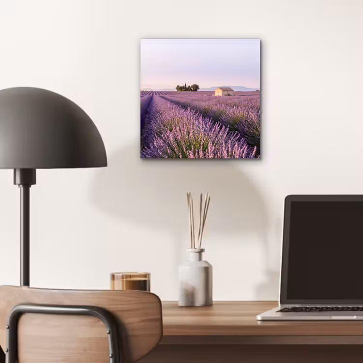 Aluminium schilderij - Lavendel - Landschap - Sereen - Paars — 6