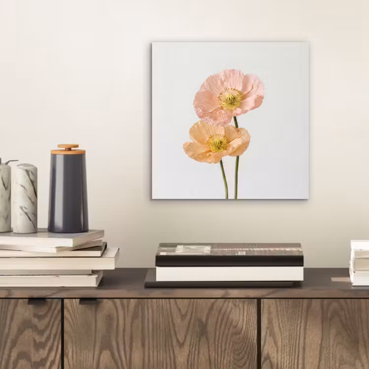 Aluminium schilderij - Papavers - Botanisch - Roze — 2