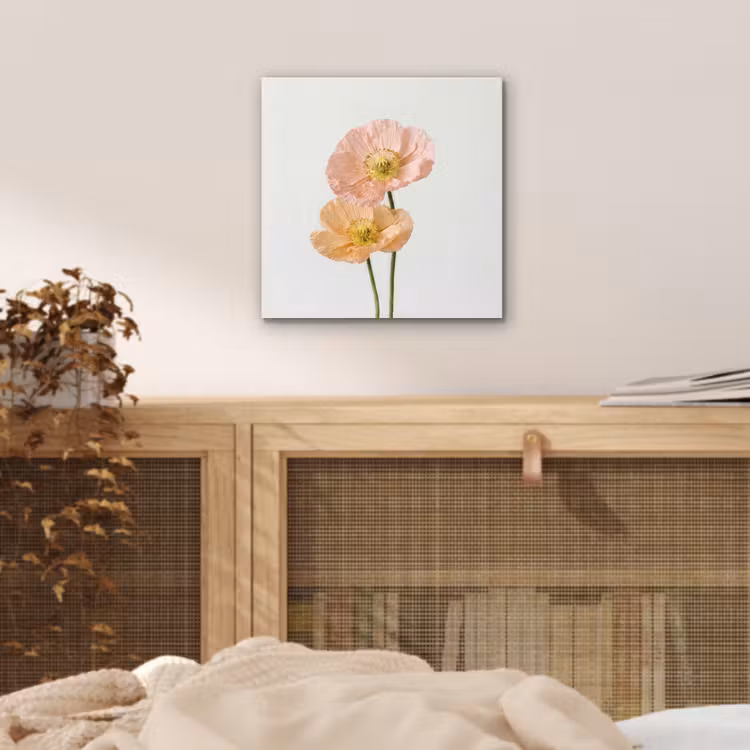 Aluminium schilderij - Papavers - Botanisch - Roze — 4