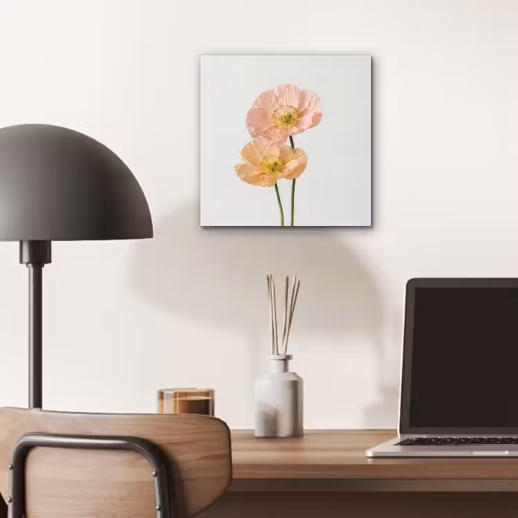 Aluminium schilderij - Papavers - Botanisch - Roze — 6