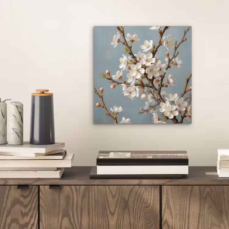 Aluminium schilderij - Botanisch - Stilleven - Blauw — 2