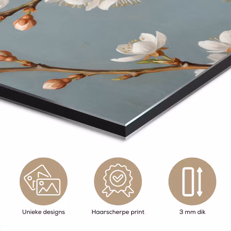 Aluminium schilderij - Botanisch - Stilleven - Blauw — 7