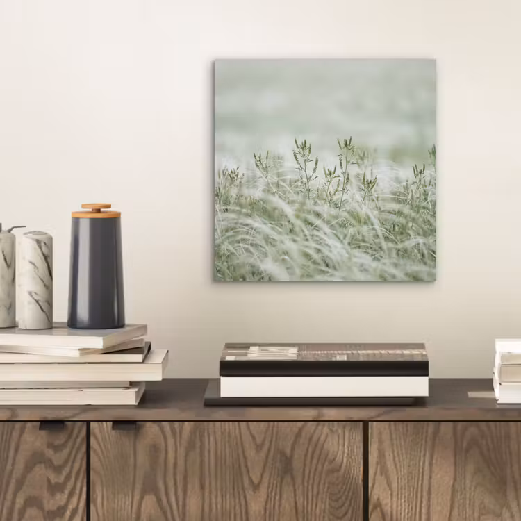 Aluminium schilderij - Grassen - Minimalistisch - Groen — 2