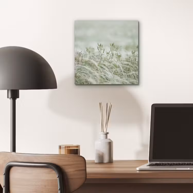 Aluminium schilderij - Grassen - Minimalistisch - Groen — 6