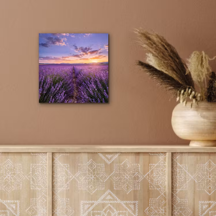 Aluminium schilderij - Lavendel - Veld - Natuur - Paars — 5