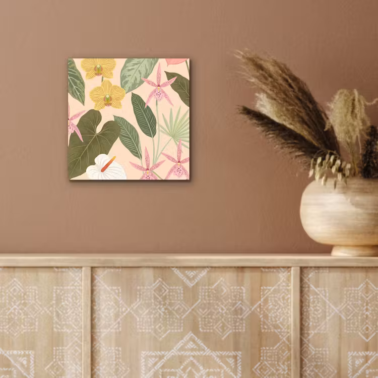 Aluminium schilderij - Patroon - Bloemen - Kleurrijk — 5