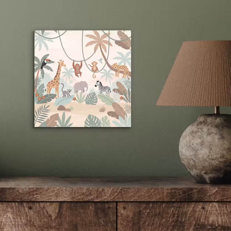 Aluminium schilderij - Jungle - Dieren - Groen — 3