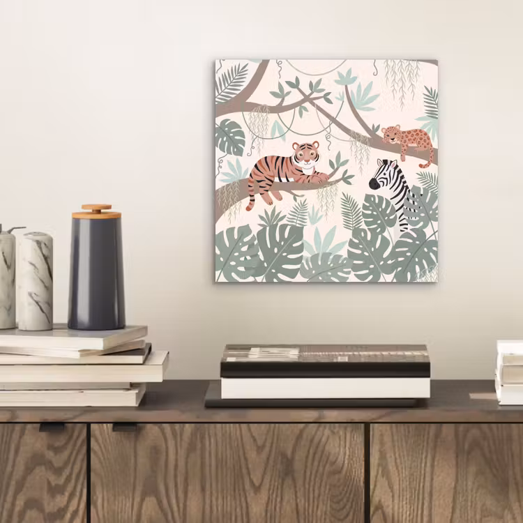 Aluminium schilderij - Jungle - Rustiek - Pastel — 2