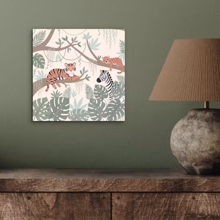 Aluminium schilderij - Jungle - Rustiek - Pastel — 3