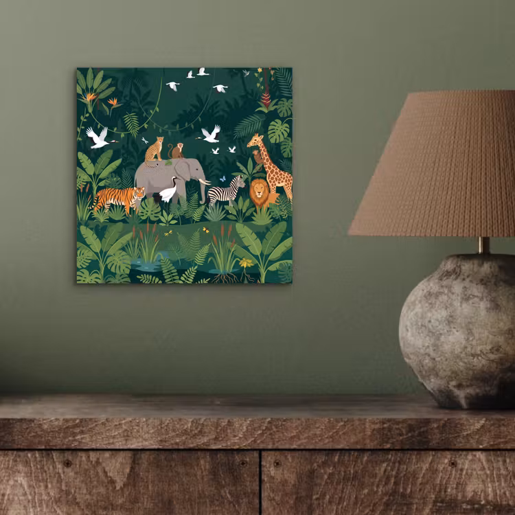 Aluminium schilderij - Tropisch - Jungle - Groen — 3