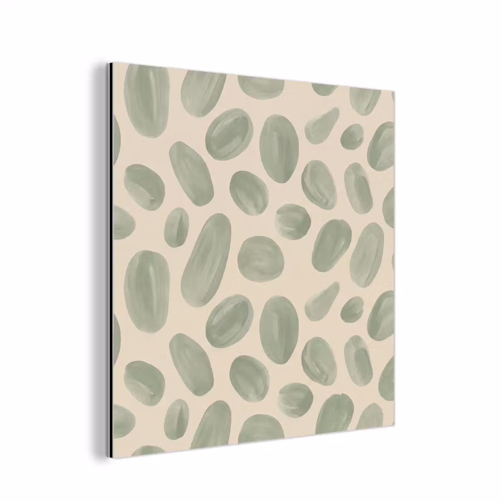 Aluminium schilderij - Abstract - Patroon - Organisch - Groen - Modern — 1