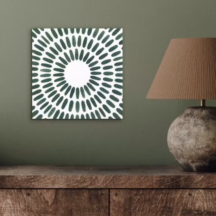 Aluminium schilderij - Abstract - Cirkel - Patroon - Modern - Groen — 3