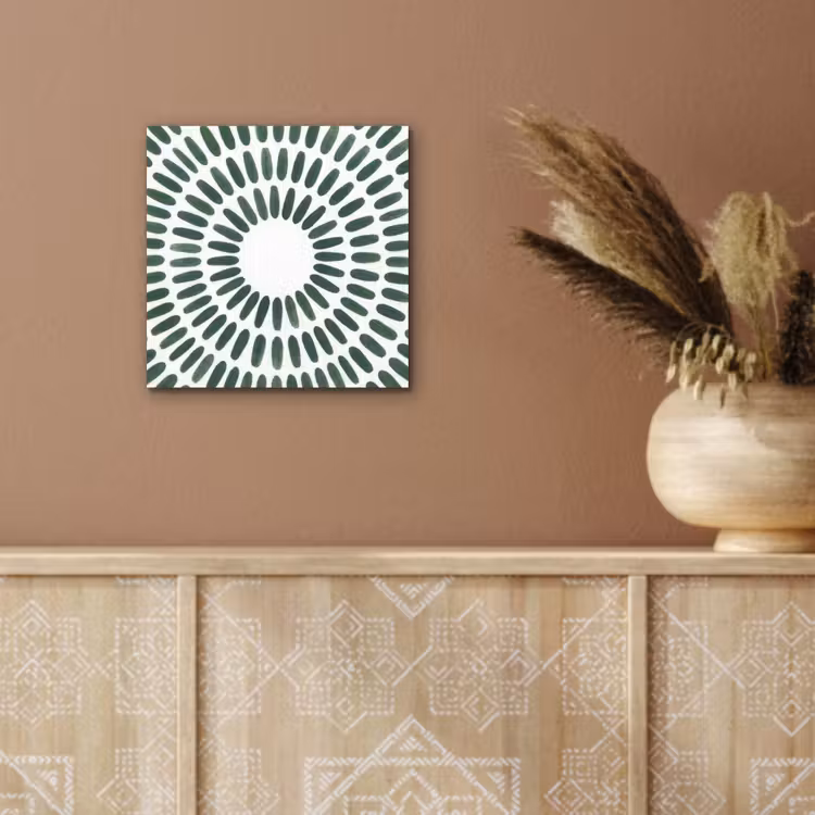Aluminium schilderij - Abstract - Cirkel - Patroon - Modern - Groen — 5
