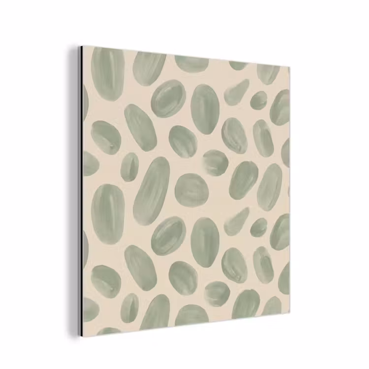 Aluminium schilderij - Abstract - Patroon - Organisch - Groen - Modern — 1