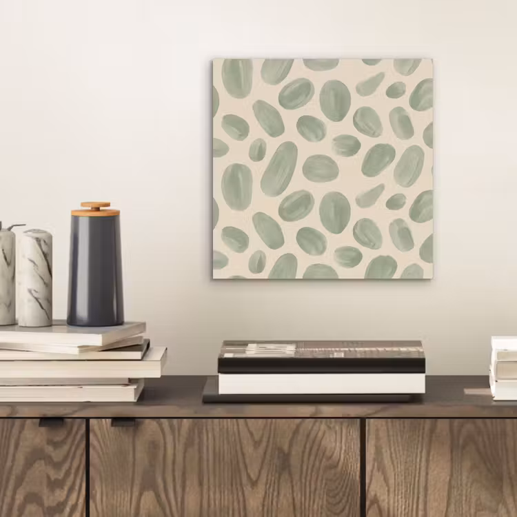 Aluminium schilderij - Abstract - Patroon - Organisch - Groen - Modern — 2