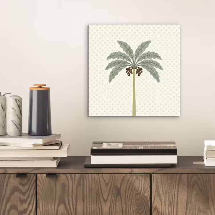 Aluminium schilderij - Boom - Bladeren - Groen - Decoratief - Beige — 2