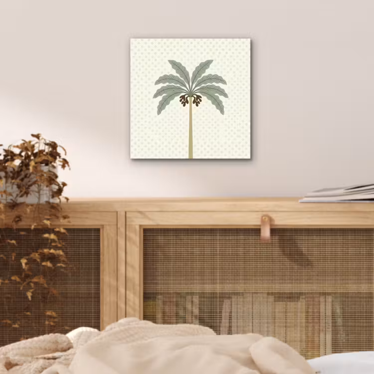 Aluminium schilderij - Boom - Bladeren - Groen - Decoratief - Beige — 4