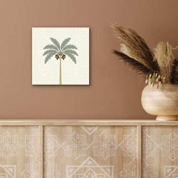 Aluminium schilderij - Boom - Bladeren - Groen - Decoratief - Beige — 5