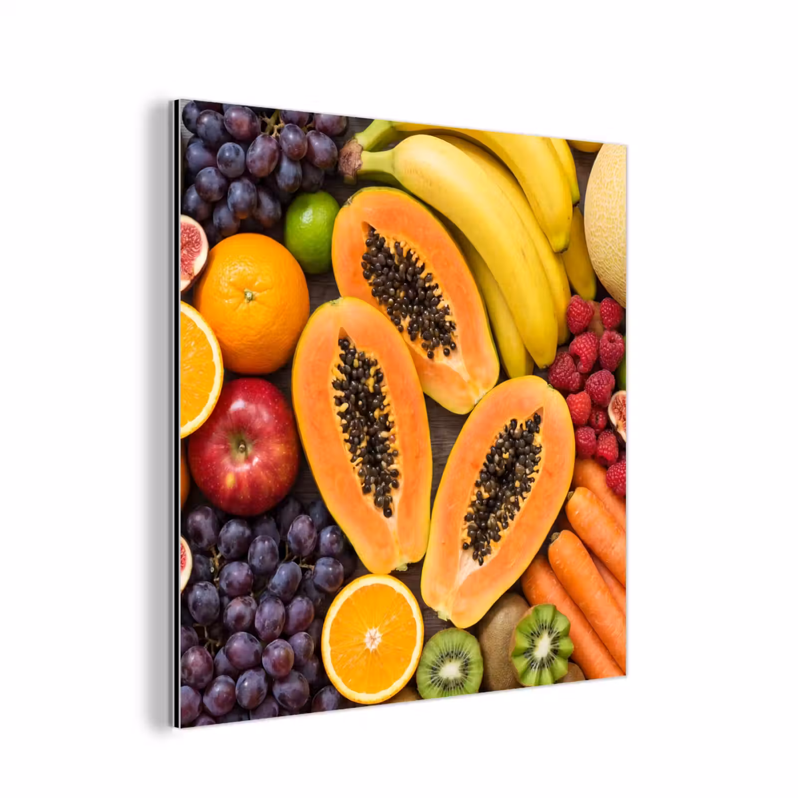 Aluminium schilderij - Eten - Fruit - Groenten - Vers - Kleurrijk — 1