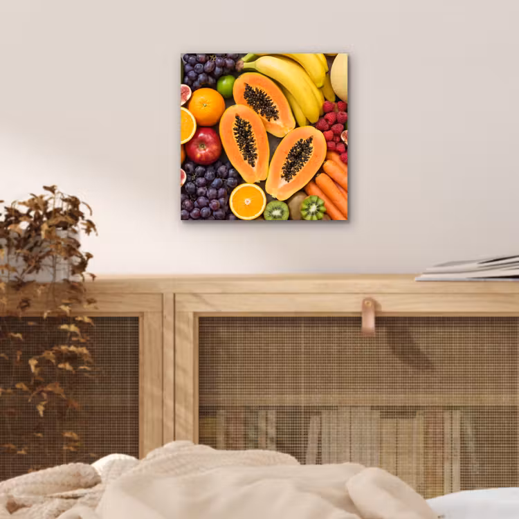 Aluminium schilderij - Eten - Fruit - Groenten - Vers - Kleurrijk — 4