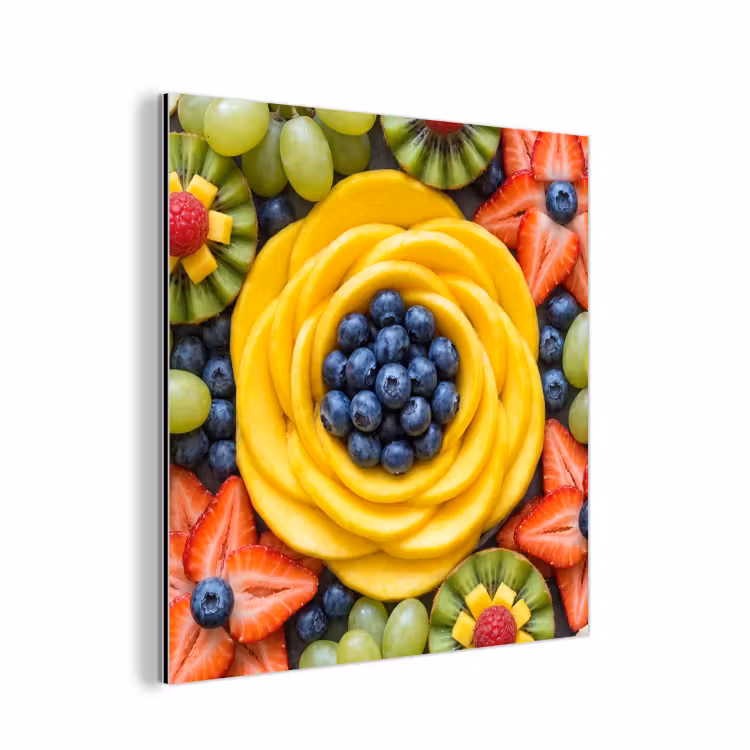 Aluminium schilderij - Fruit - Arrangement - Gezond - Kleurrijk - Eten — 1