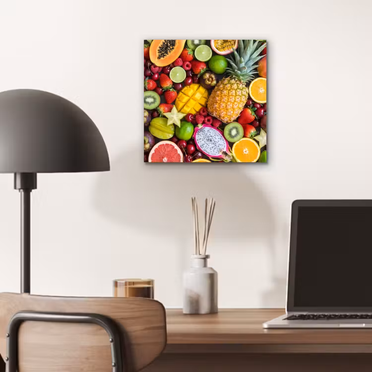 Aluminium schilderij - Fruit - Assortiment - Vers - Gezond - Kleurrijk — 6