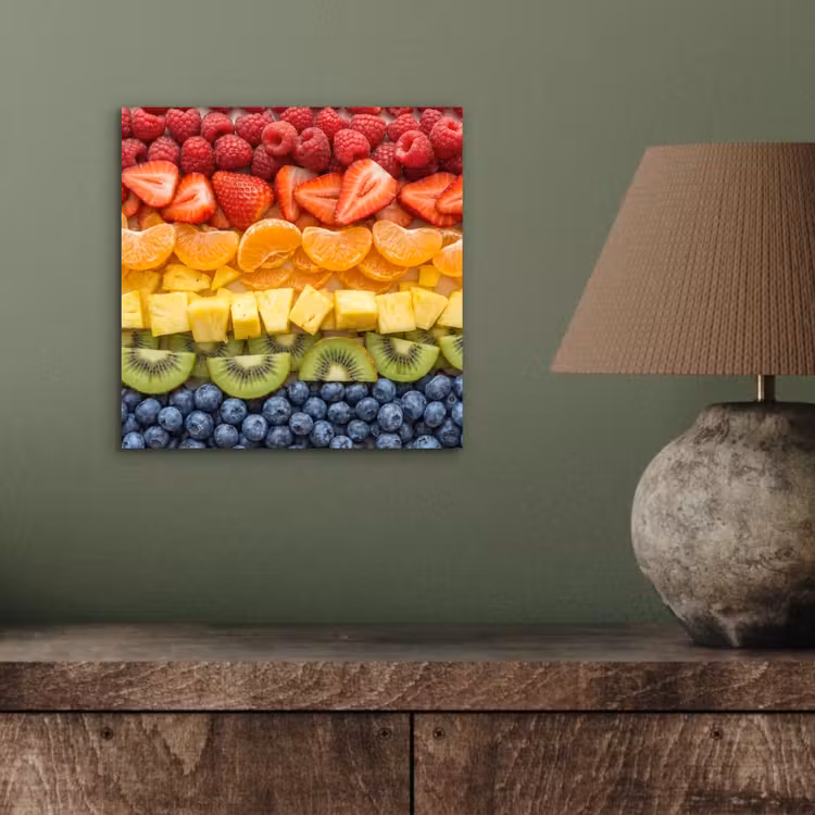 Aluminium schilderij - Fruit - Regenboog - Gezond - Kleurrijk — 3