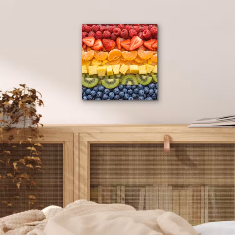 Aluminium schilderij - Fruit - Regenboog - Gezond - Kleurrijk — 4