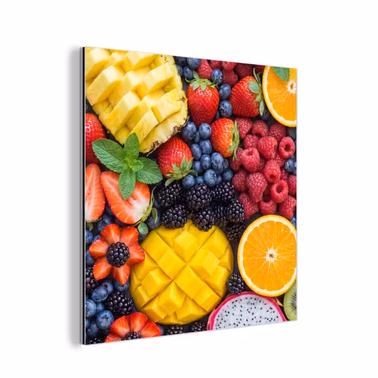 Aluminium schilderij - Fruit - Vers - Kleurrijk - Eten — 1