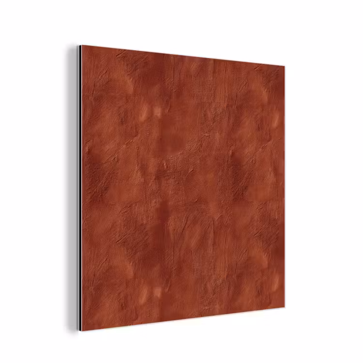 Aluminium schilderij - Stucwerk - Textuur - Terracotta — 1