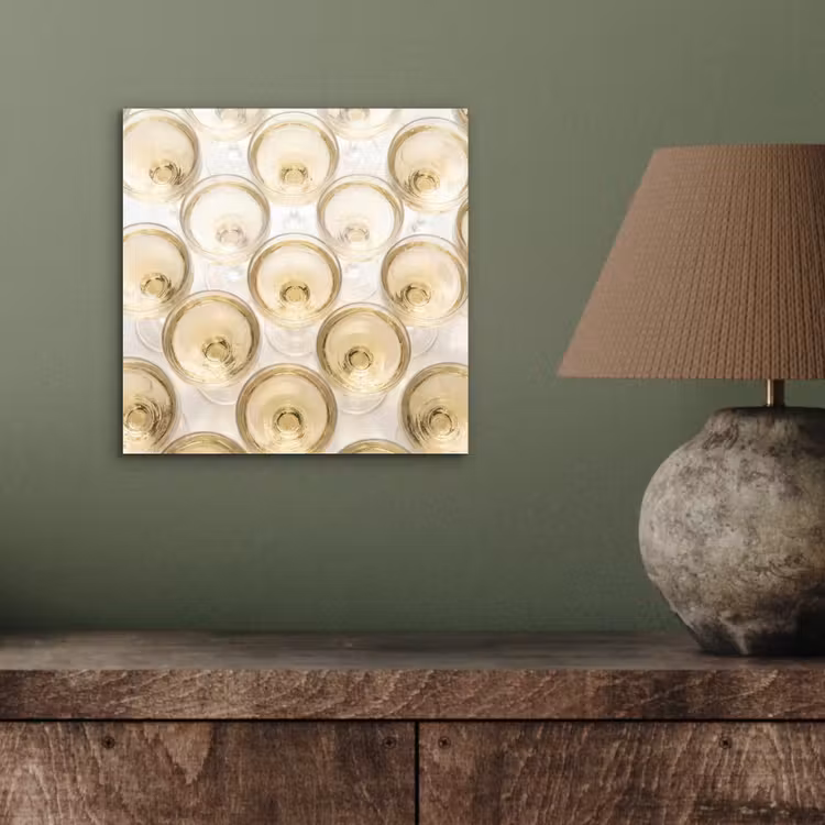 Aluminium schilderij - Drank - Glazen - Feest - Goud — 3