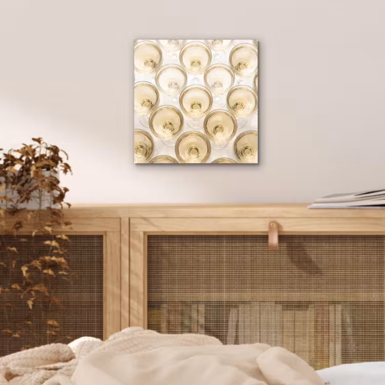 Aluminium schilderij - Drank - Glazen - Feest - Goud — 4