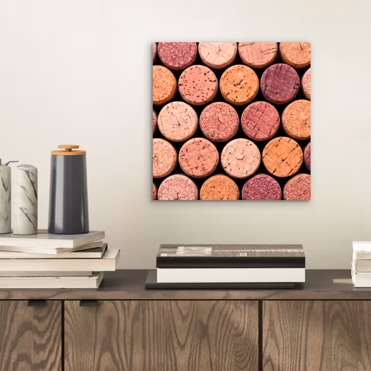 Aluminium schilderij - Kurk - Patroon - Abstract - Modern - Rood — 2