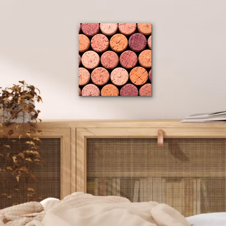 Aluminium schilderij - Kurk - Patroon - Abstract - Modern - Rood — 4