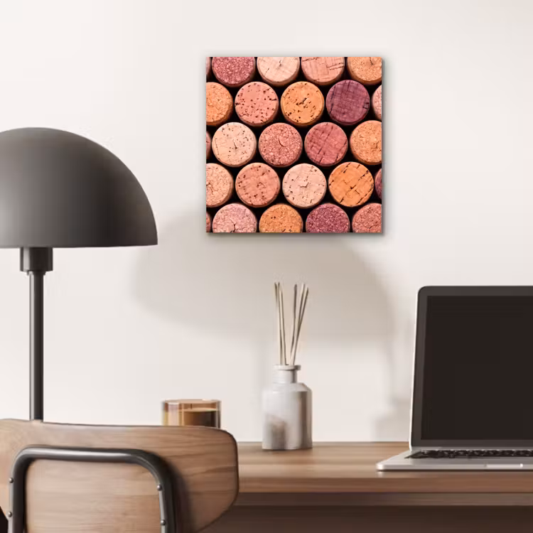 Aluminium schilderij - Kurk - Patroon - Abstract - Modern - Rood — 6