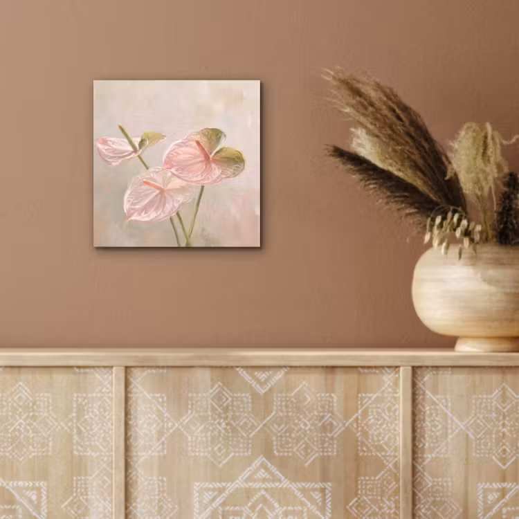 Aluminium schilderij - Bloemen - Pastel - Abstract - Natuur - Groen — 5