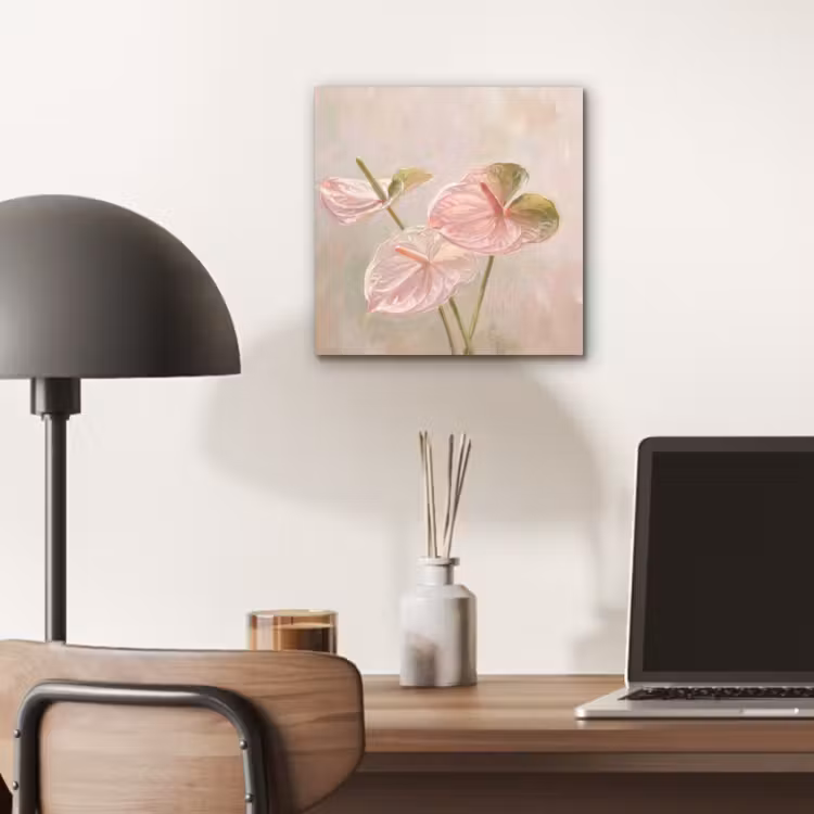 Aluminium schilderij - Bloemen - Pastel - Abstract - Natuur - Groen — 6