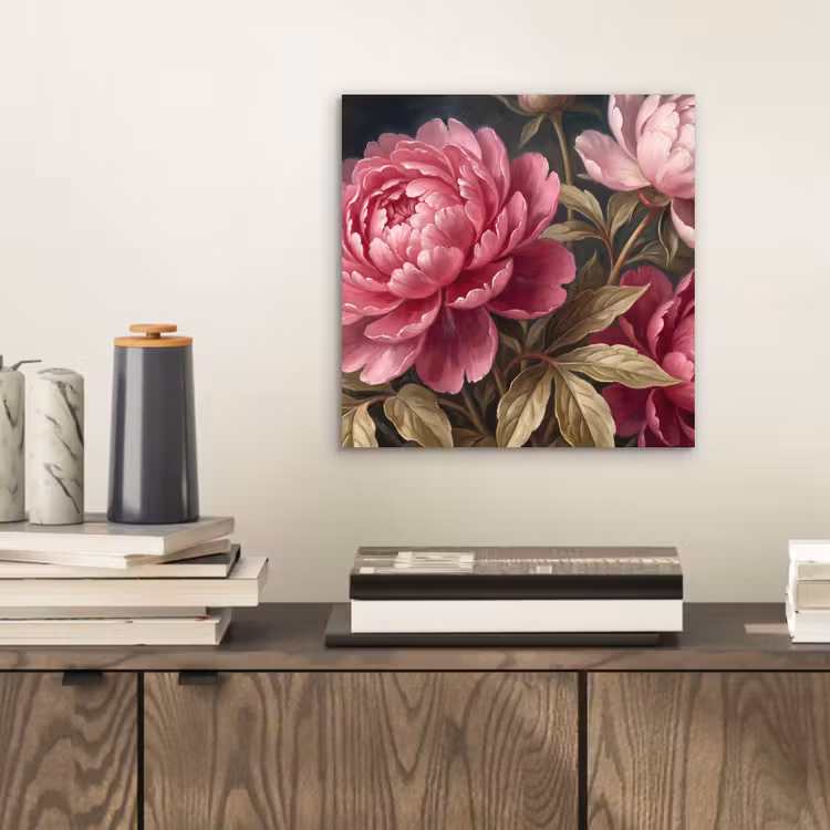 Aluminium schilderij - Bloemen - Roze - Klassiek - Natuur — 2